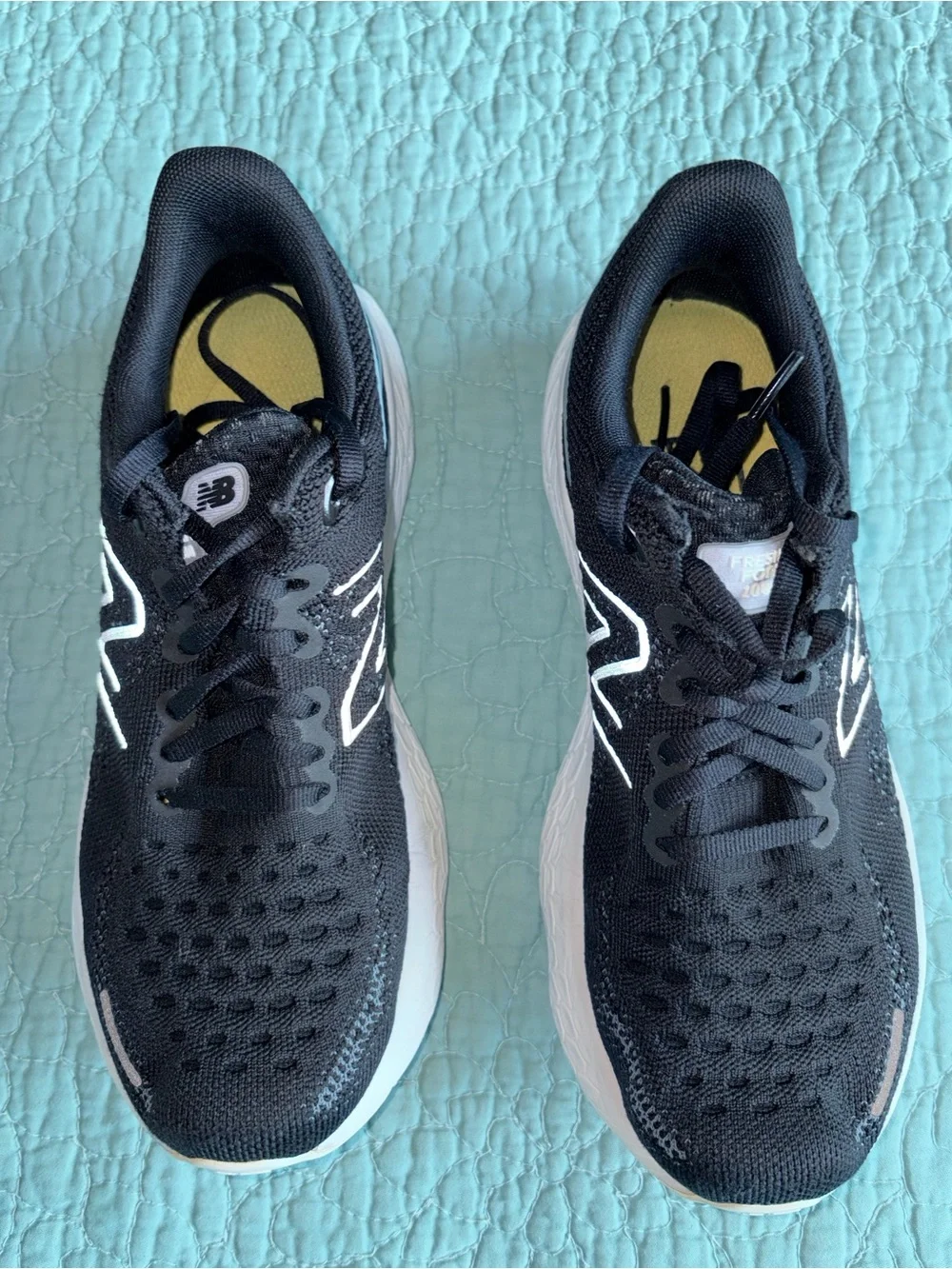 New Balance Fresh Foam X 1080v12 Black White Running Shoes Women's Size 8